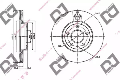 Тормозной диск DJ PARTS BD1932